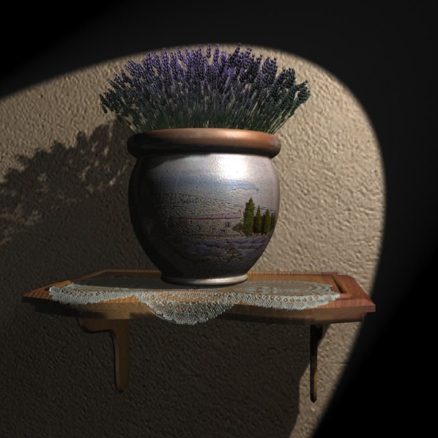 lavender scene 3Dモデル .c4d .max .obj .3ds .fbx .stl .blend 