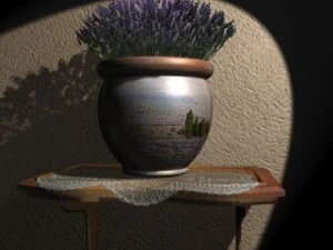 lavender scene Modelo 3D