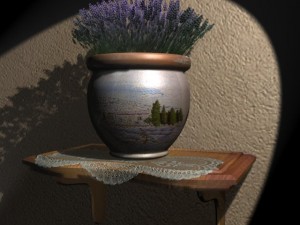 lavender scene 3Dモデル