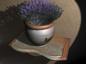lavender scene 3Dモデル