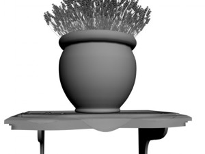 lavender scene 3Dモデル