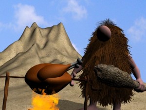 cartoon caveman character rigged 3Dモデル