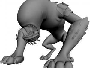 ben 10wildmutt rigged 3Dモデル