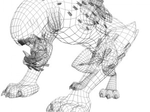 ben 10wildmutt rigged 3Dモデル