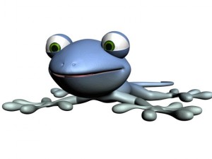 cartoon gecko rigged 3D Model
