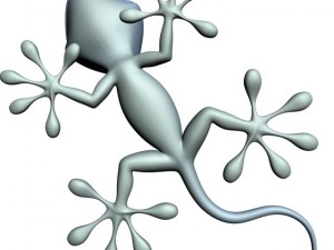 cartoon gecko rigged 3D Model