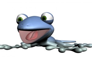 cartoon gecko rigged 3D Model