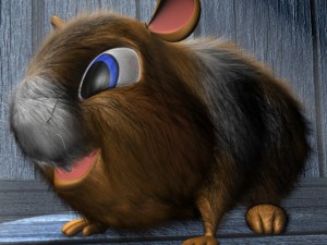 cartoon hamster rigged 3D Модель