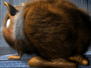cartoon hamster rigged 3D Модель