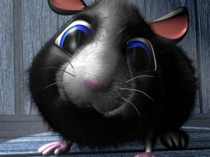 cartoon hamster rigged 3D Модель