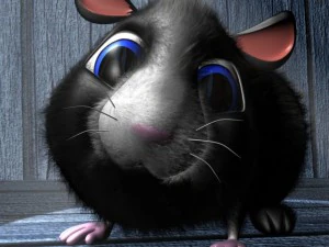 cartoon hamster rigged 3D Model