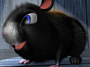cartoon hamster rigged 3D Модель