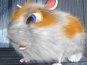 cartoon hamster rigged 3D Модель