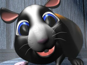 cartoon hamster rigged 3D Model