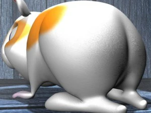 cartoon hamster rigged 3D Model