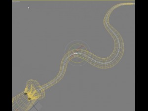cartoon snake rigged 3D Model