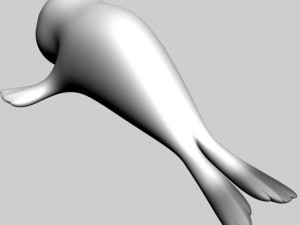 cartoon baby seal rigged 3Dモデル