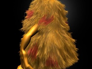 hairy monster rigged 3D Модель