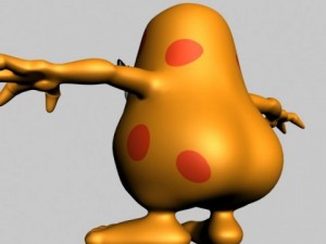 hairy monster rigged 3D Модель
