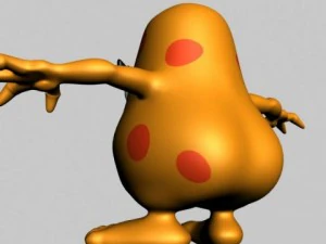 hairy monster rigged 3D Model