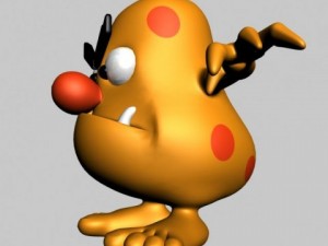 hairy monster rigged 3D Модель