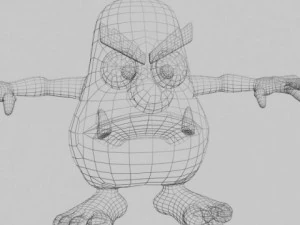 hairy monster rigged 3D Model