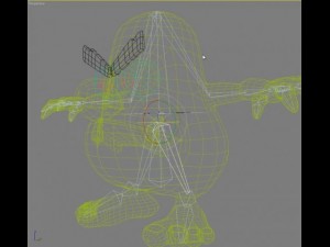 hairy monster rigged 3D Модель
