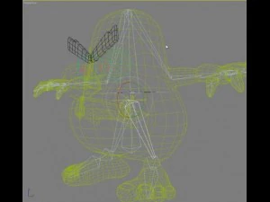hairy monster rigged 3D Model