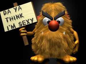 hairy monster rigged 3D Модель