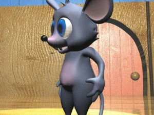 cartoon mouse rigged 3D Model