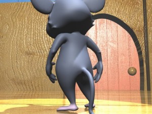 cartoon mouse rigged 3D मॉडल