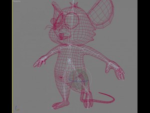 cartoon mouse rigged 3D मॉडल