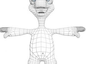 Cartoon turtle rigged 3D Model