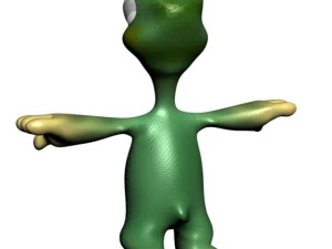 Cartoon turtle rigged 3D Model