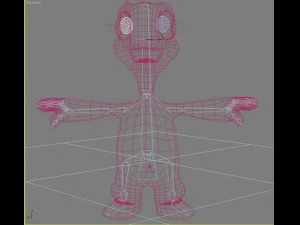 Cartoon turtle rigged 3D Model