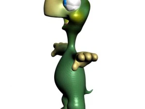 Cartoon turtle rigged 3D Model