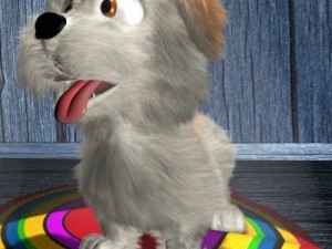 cartoon dog rigged Modello 3D