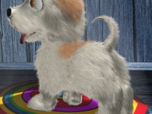 cartoon dog rigged Modello 3D
