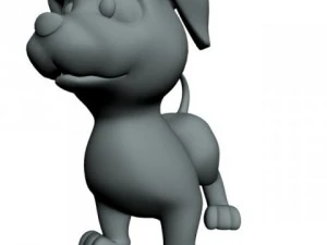 cartoon dog rigged 3D Model