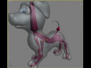 cartoon dog rigged Modello 3D