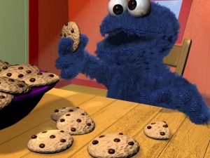 cookie monster rigged 3D 모델
