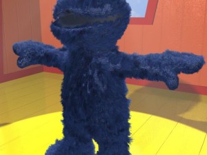 cookie monster rigged Modello 3D