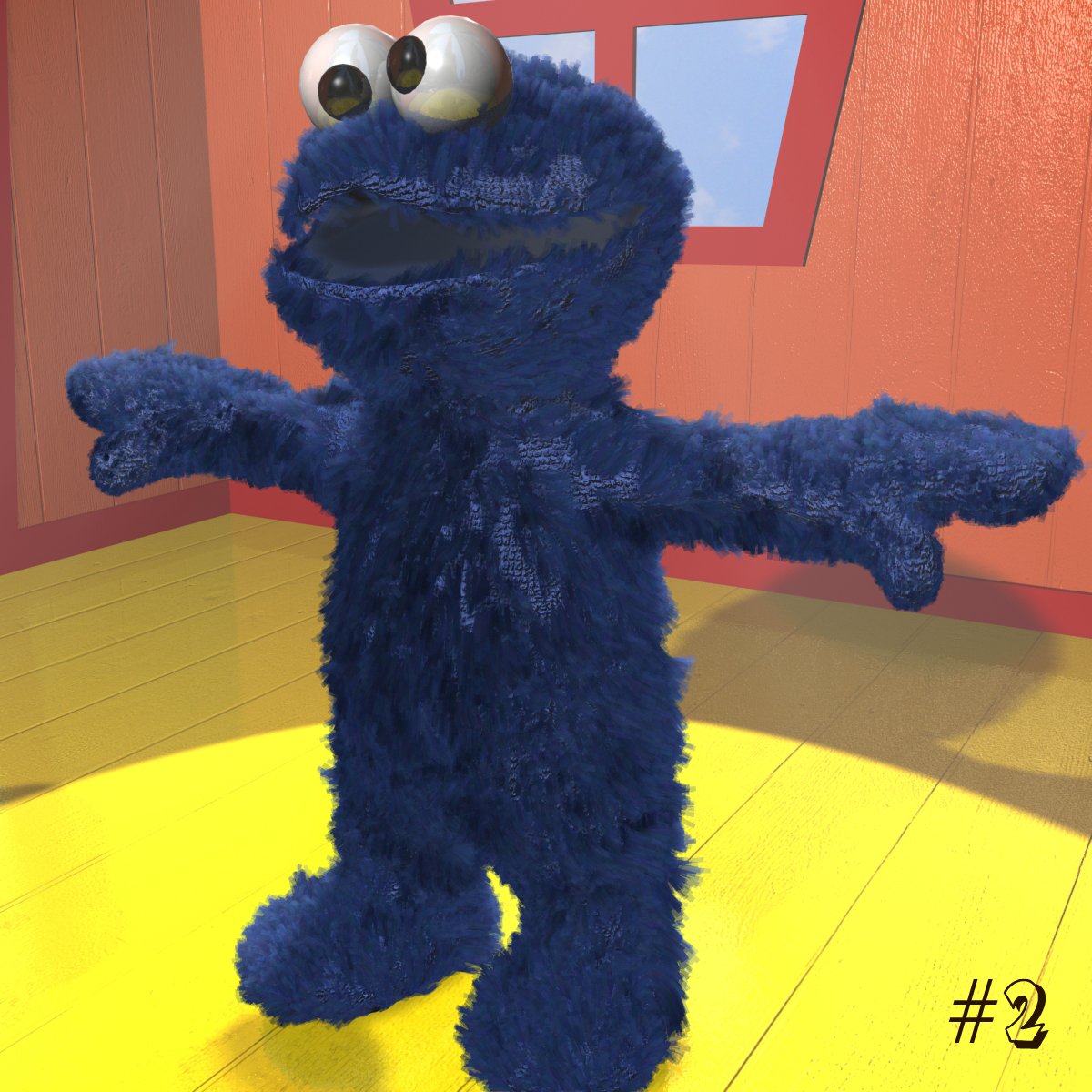 cookie monster dancing gif