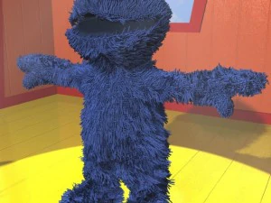 cookie monster rigged 3D Model