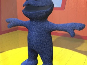 cookie monster rigged Modello 3D