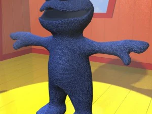 cookie monster rigged 3D Model