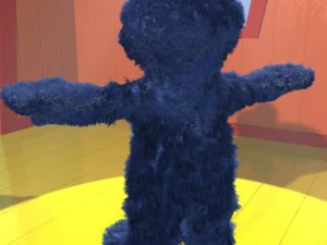 cookie monster rigged 3D Model