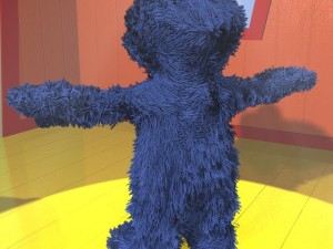 cookie monster rigged Modello 3D