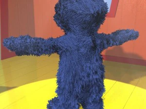 cookie monster rigged 3D Model
