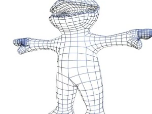 cookie monster rigged 3D Model